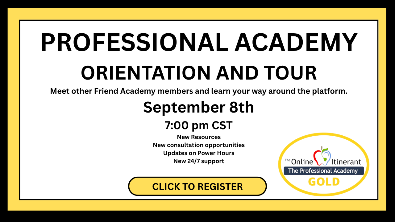 PROFESSIONAL ACADEMY ORIENTATION AND TOUR SEPT 8