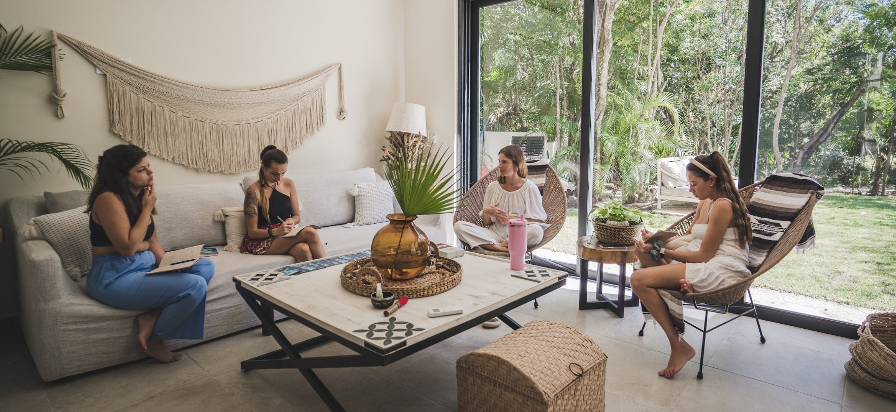 Women journaling during a brand clarity session