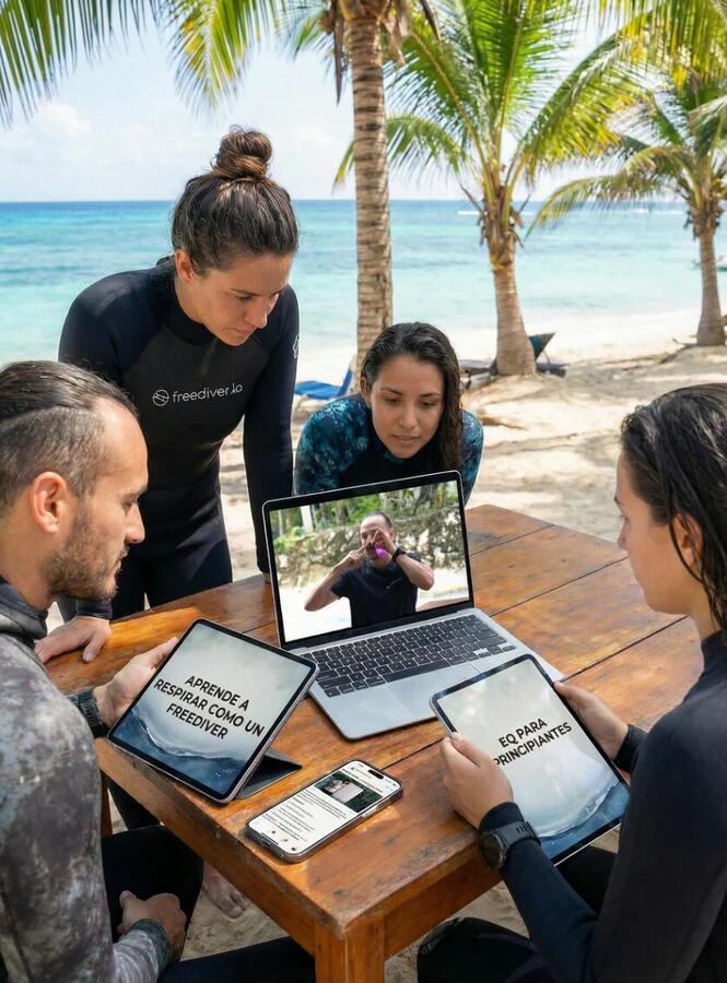 Freediving theory session