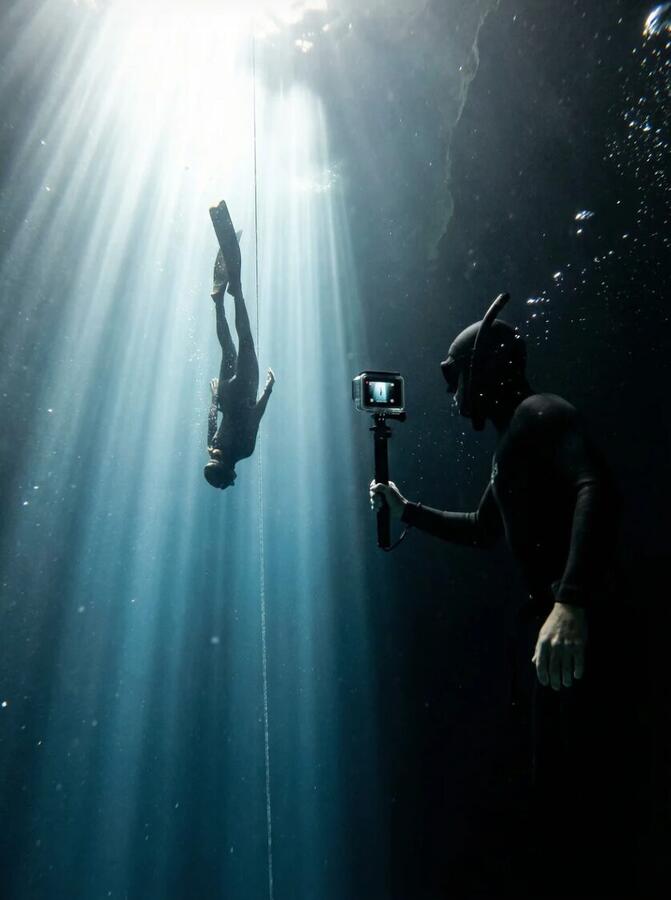 Freediving in cenote