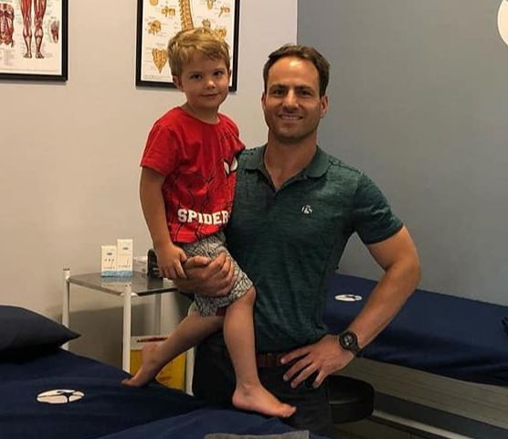 Jaco Colyn with his son
