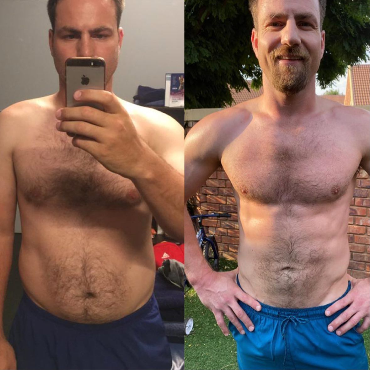 Jaco Colyn before and after transformation