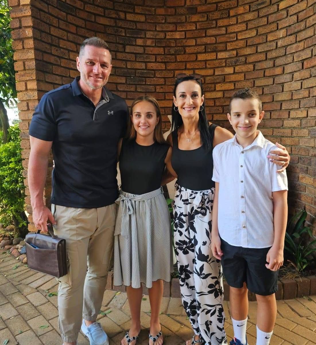 Danie with his family