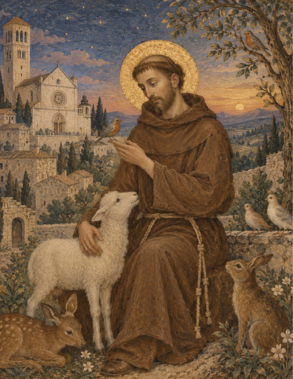 Painting of St. Francis by Cameron Smith.