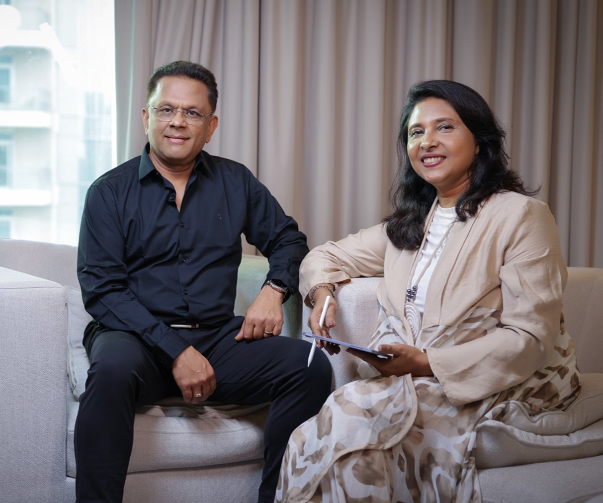 Subramanian Narayan and Jessica Sajan