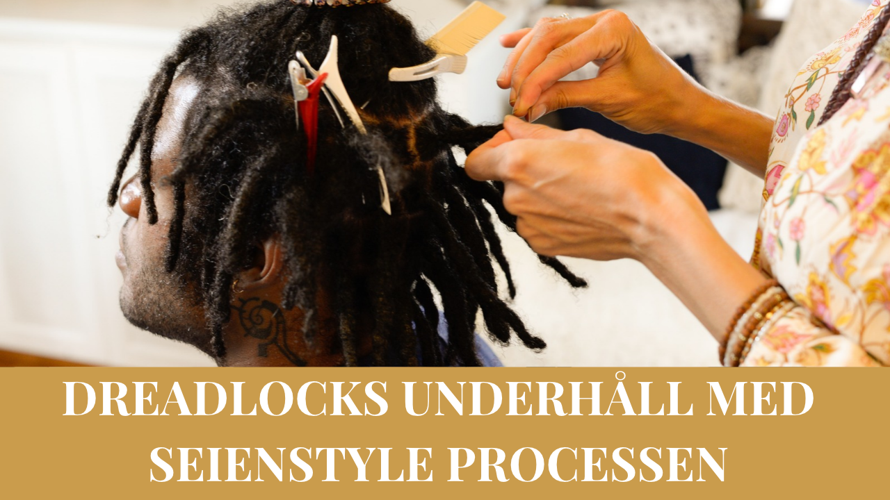 Dreads underhåll med Seienstyle processen Stockholm Sverige