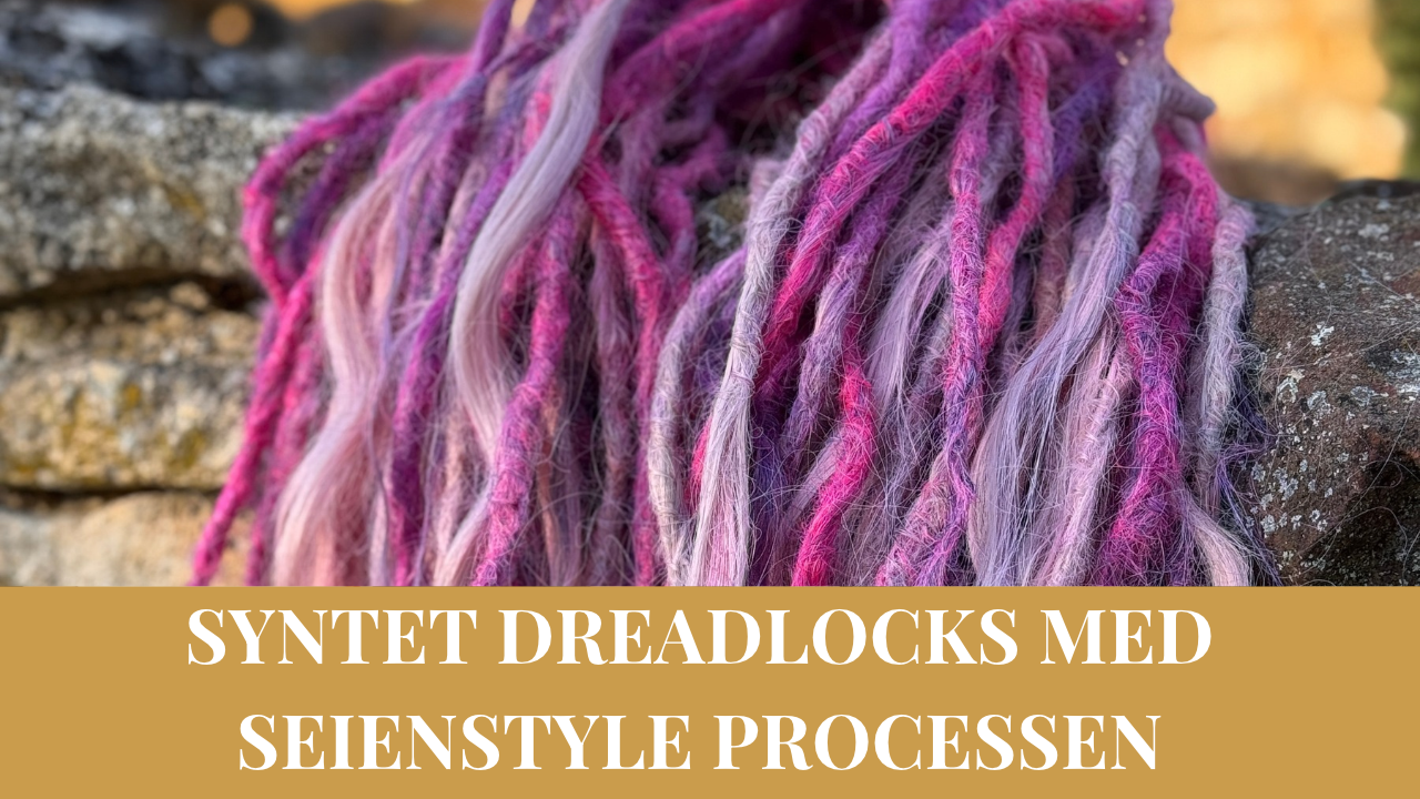 Syntetiska dreadlocks med Seienstyle processen
