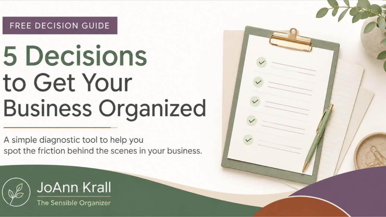 5 Decisions to Get Your Business Organized