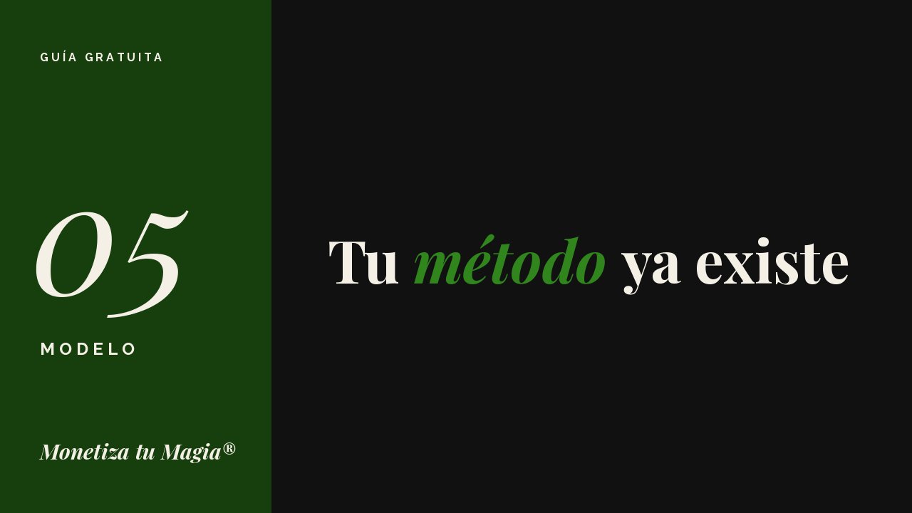 Guía Tu método ya existe