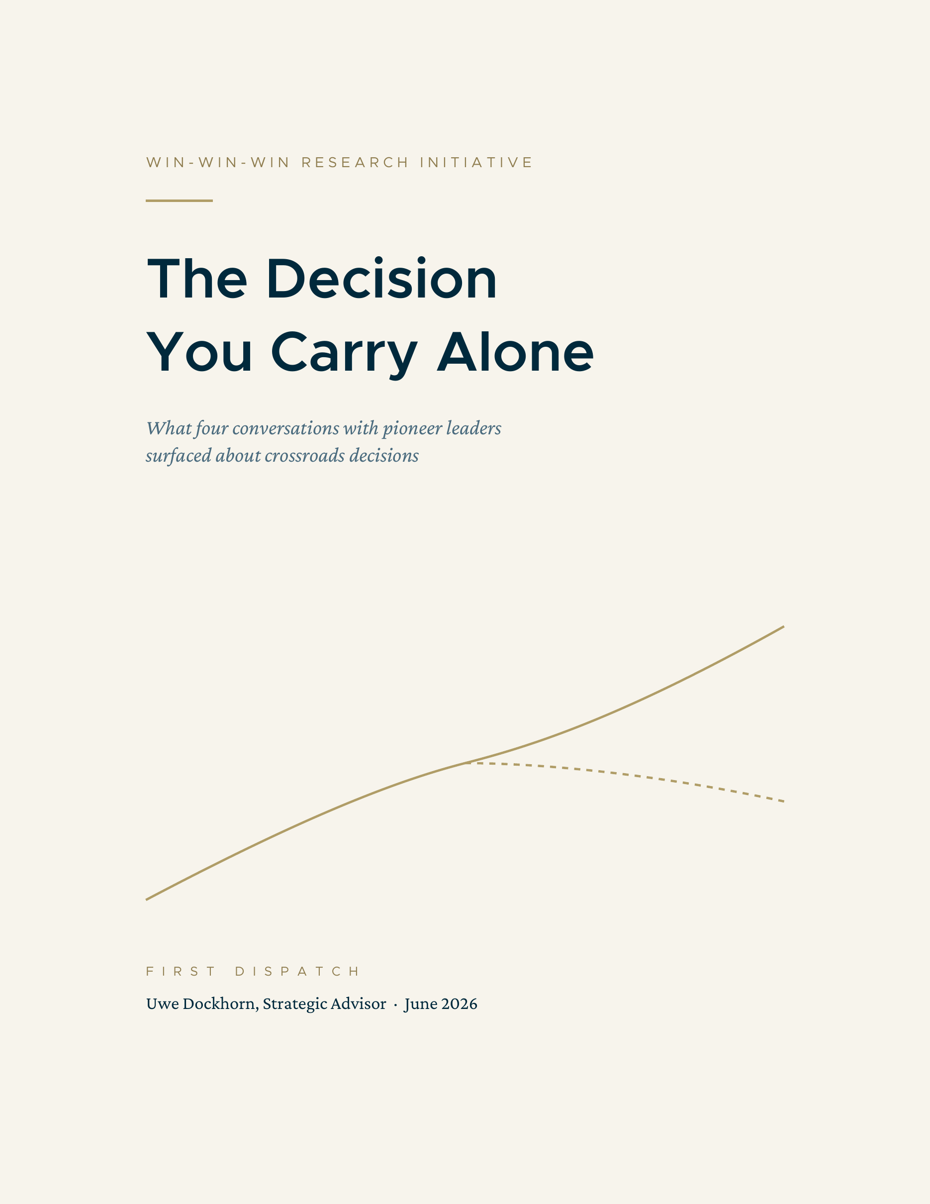 The Decision You Carry Alone report cover