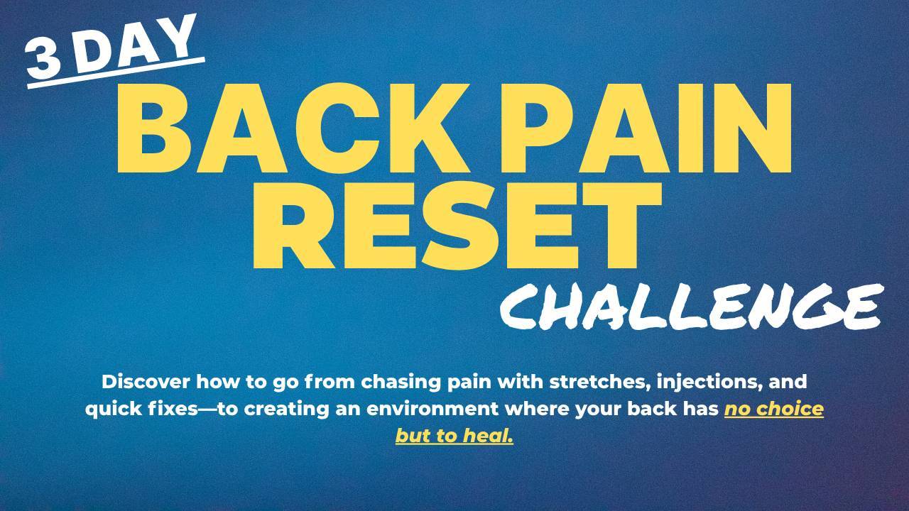 Pain Reset Course Pain Reset Challenge Early Registration