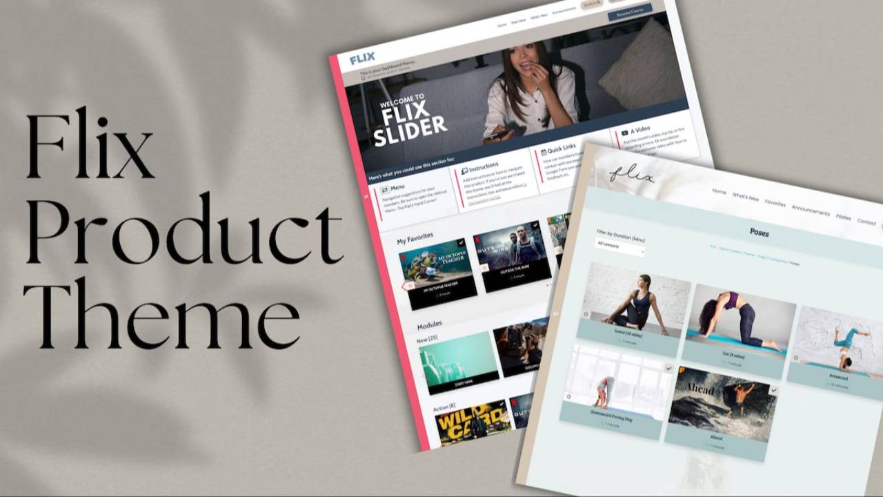 Flix Product Theme | Kajabi Premium Page Template