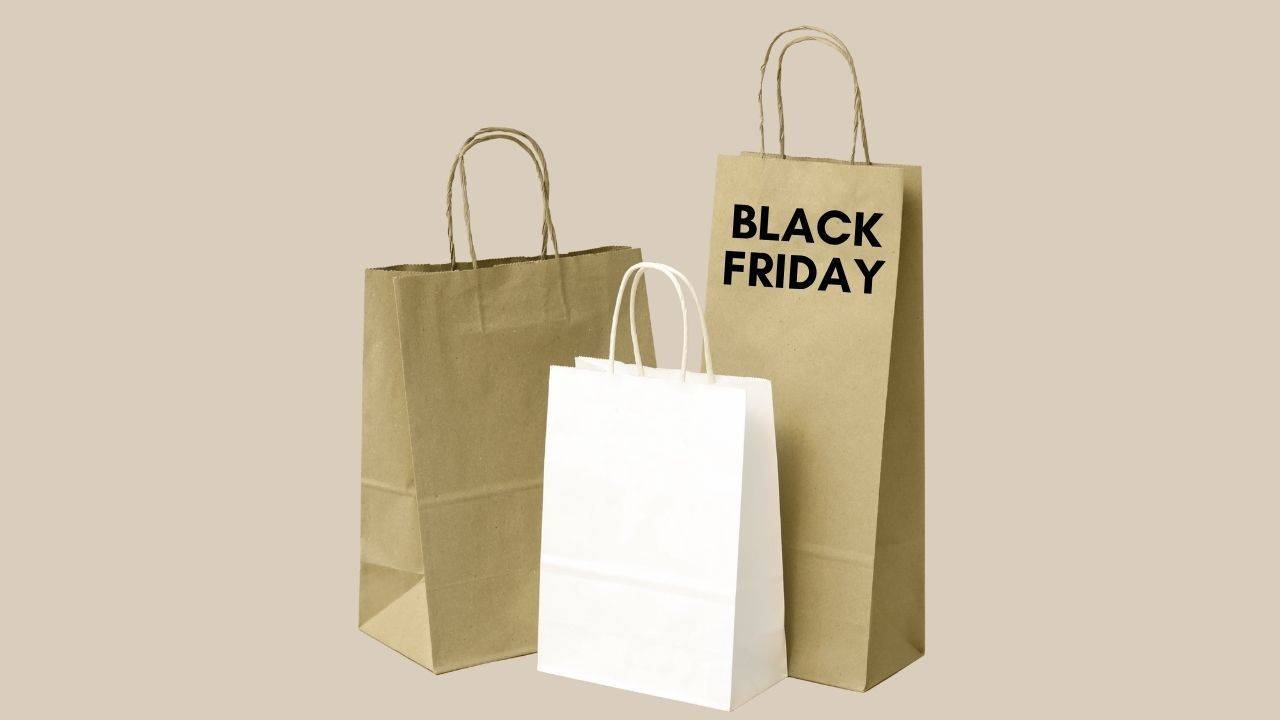 Black Friday Sale for Kajabi Templates girl with shopping bags