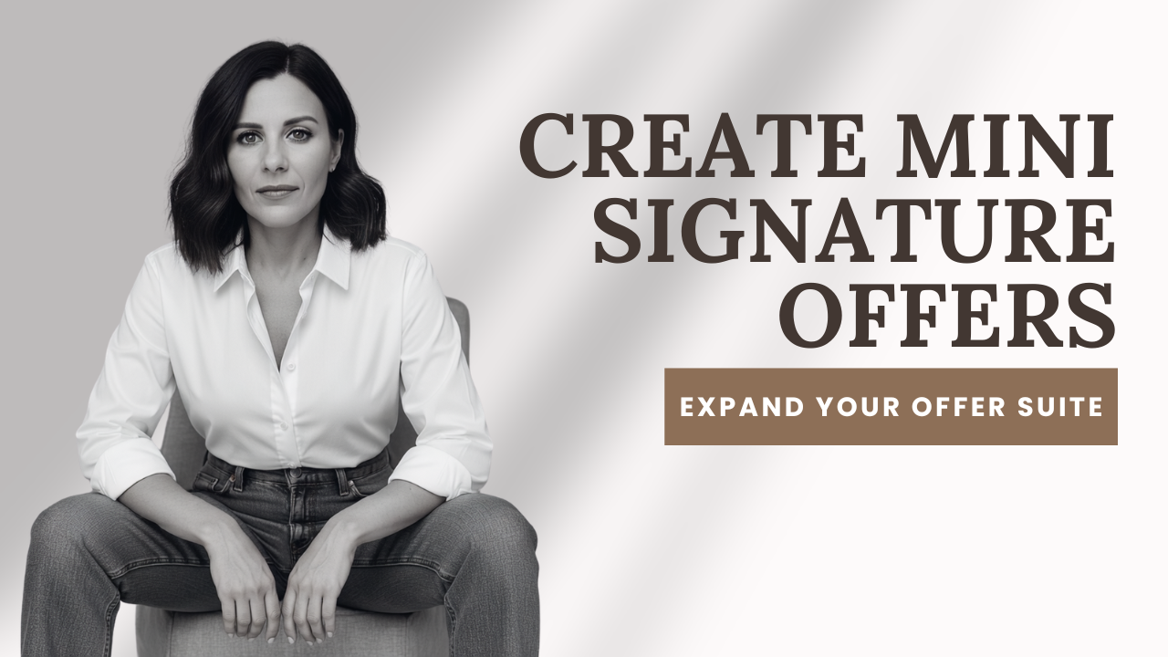 Create Mini Signature Offers | Self Led Offer Suite 