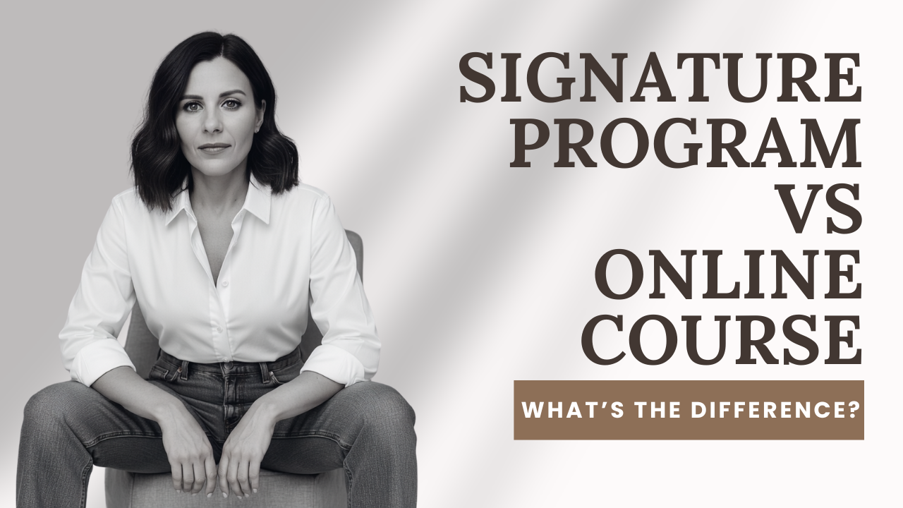 Signature Program vs Online Courses | What’s The Difference?