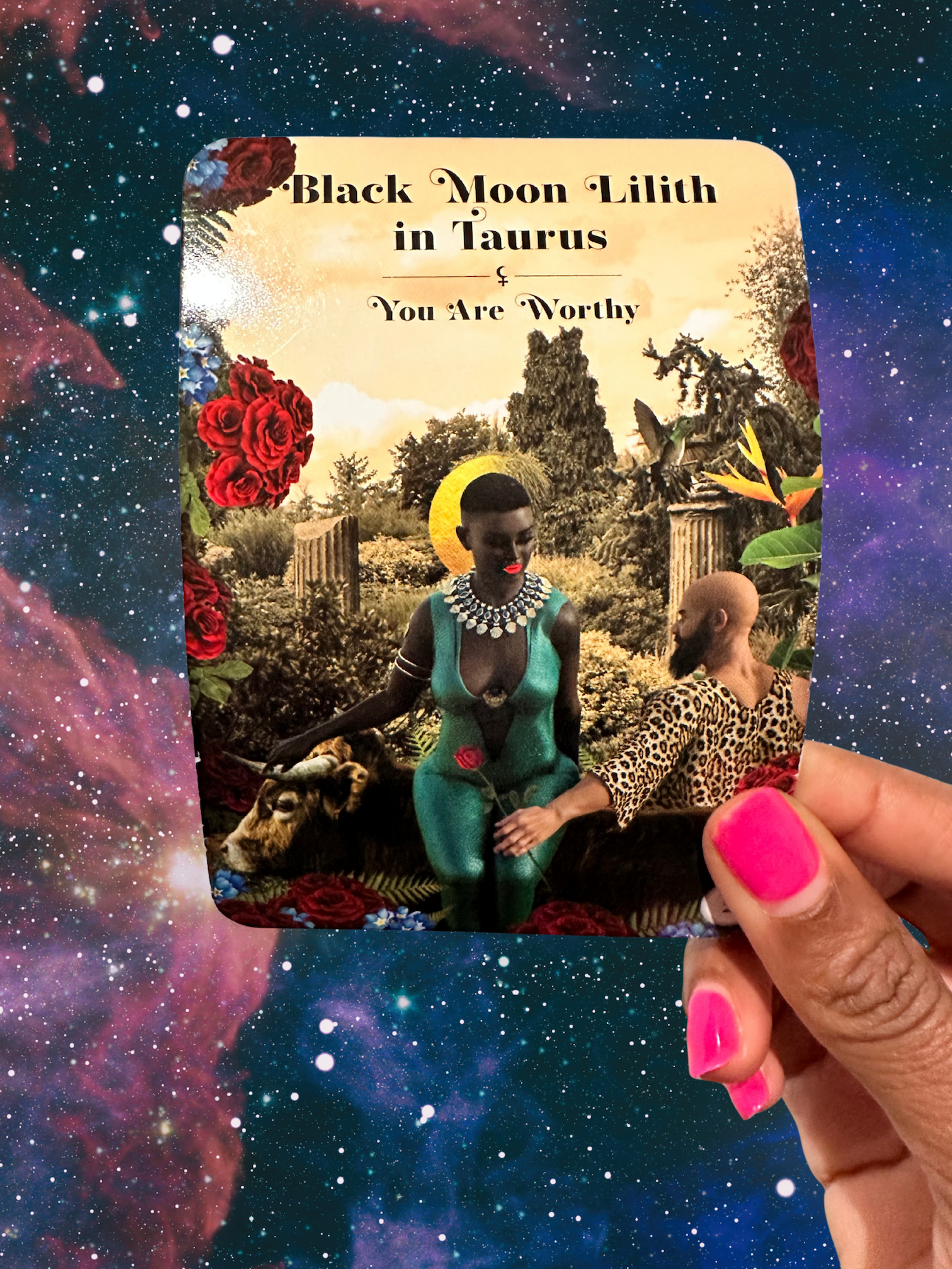 Black Moon Lilith Cosmic Alchemy Oracle Black Moon Lilith in Taurus card