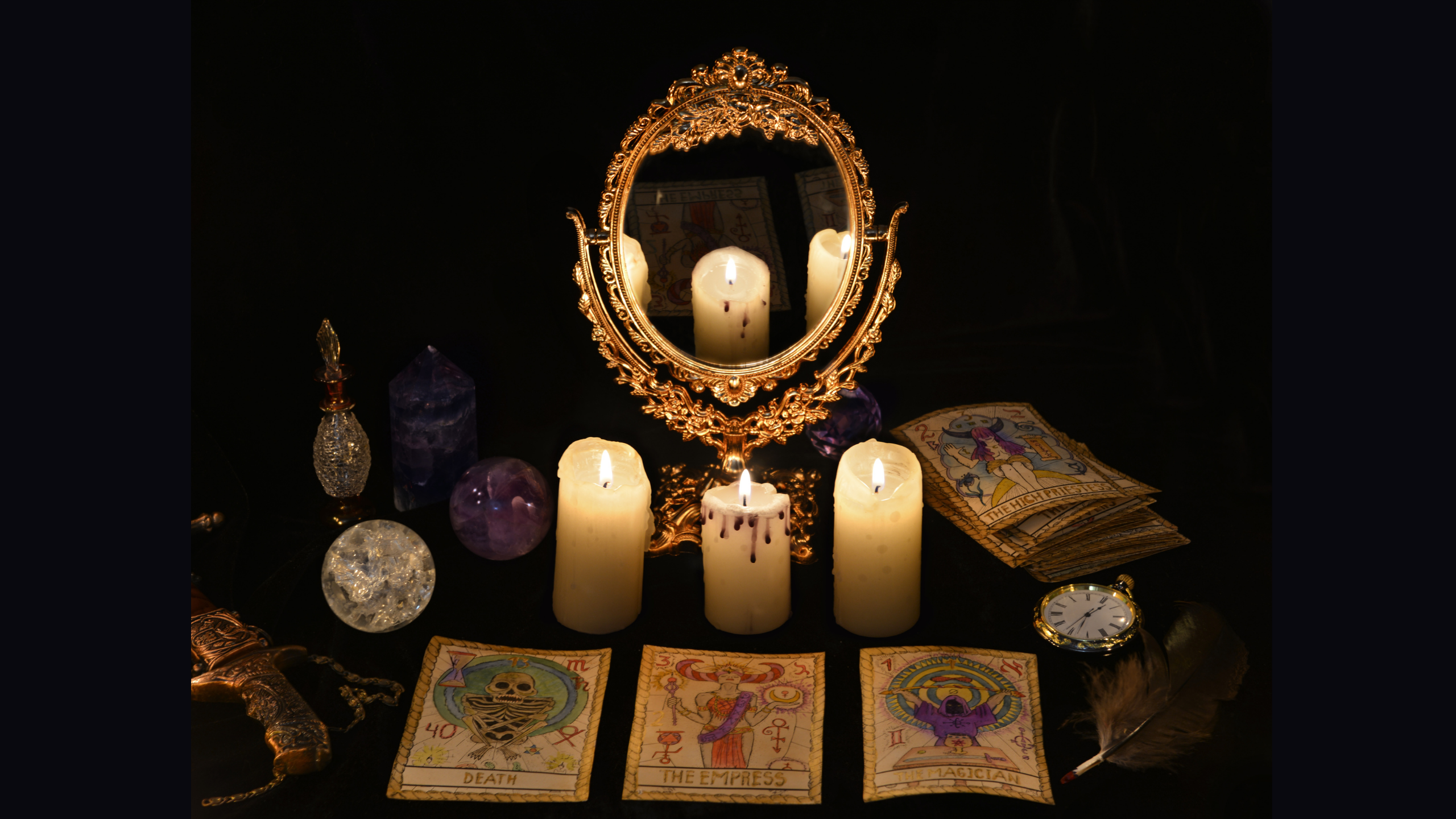 tarot cards with witchy mirror tarot cards with witchy mirror
