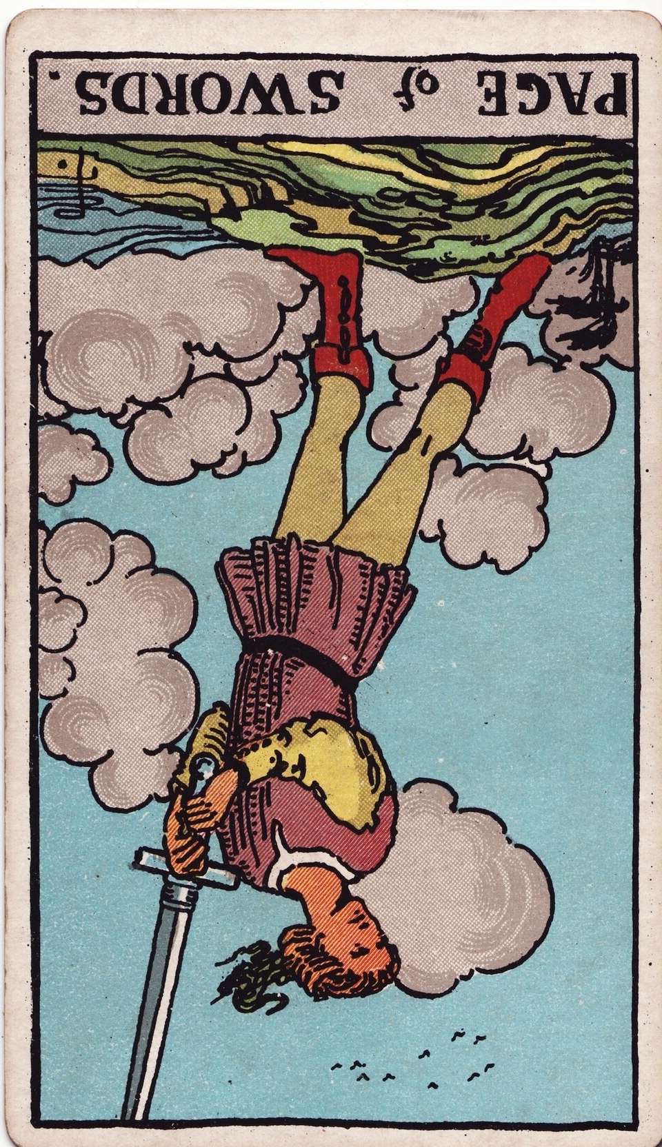Rider Waite Smith Tarot Page of Swords