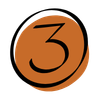 Number three icon.