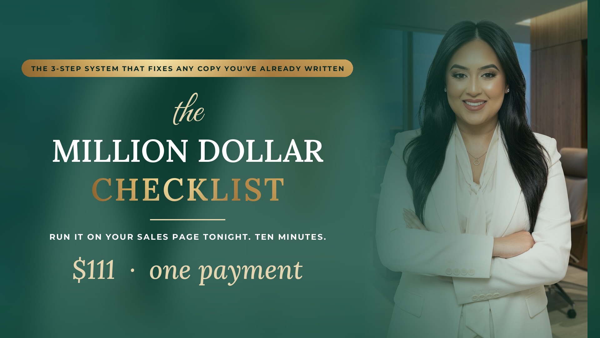 The Million Dollar Checklist — $111, one payment