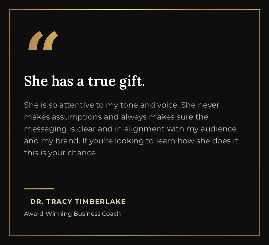 Dr. Tracy Timberlake