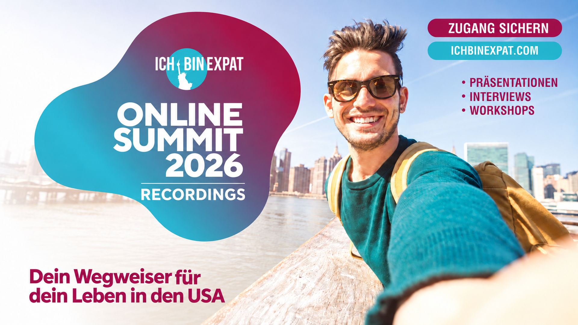 ICH BIN EXPAT Online Summit 2026, 21.–23. Oktober – Programm entdecken