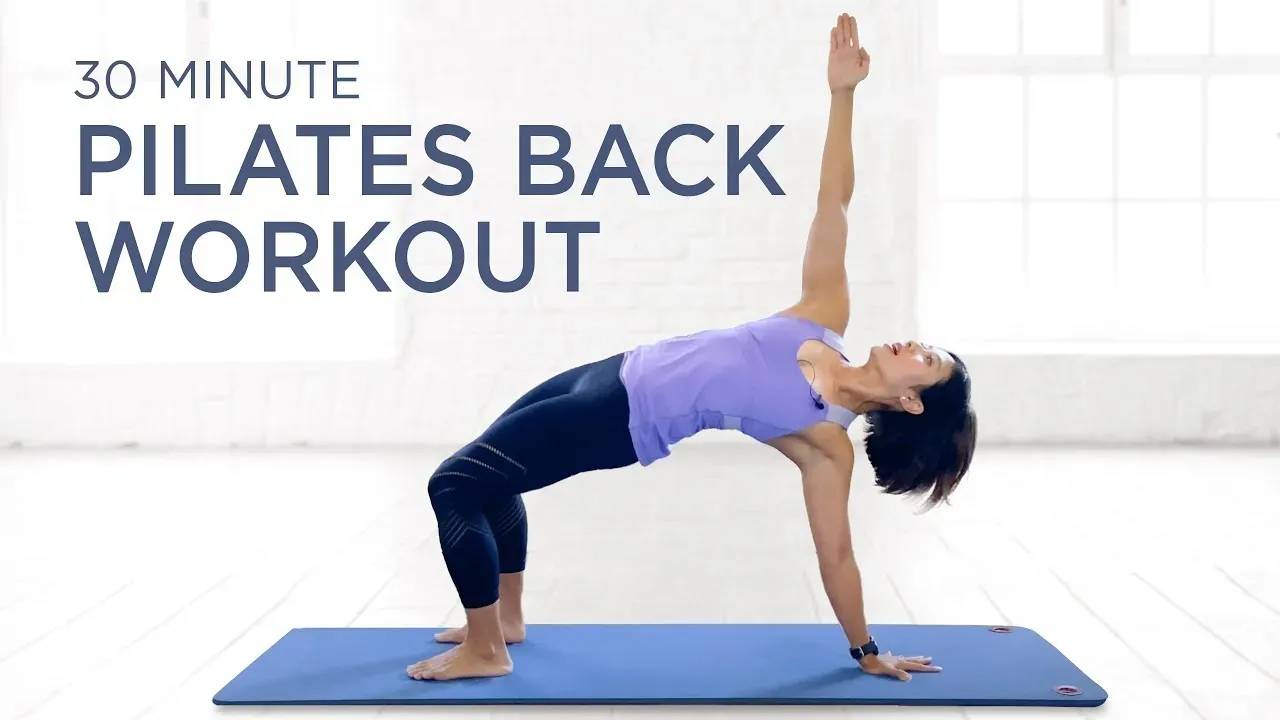 30 min Pilates Back Workout Athome Intermediate Pilates