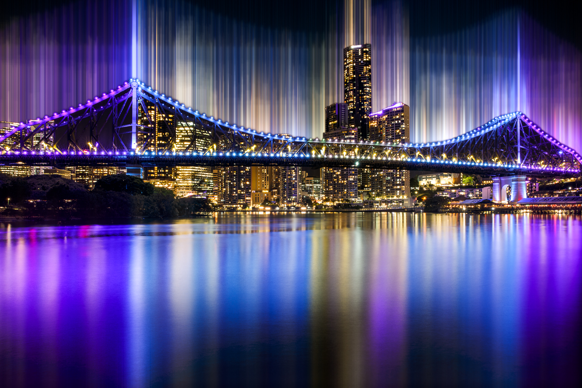 A girl posing with her hand by her face in a garden surrounded by a ring of fire circle of glowing light