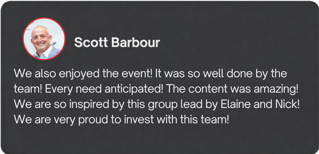 RERL testimonial from Scott Barbour