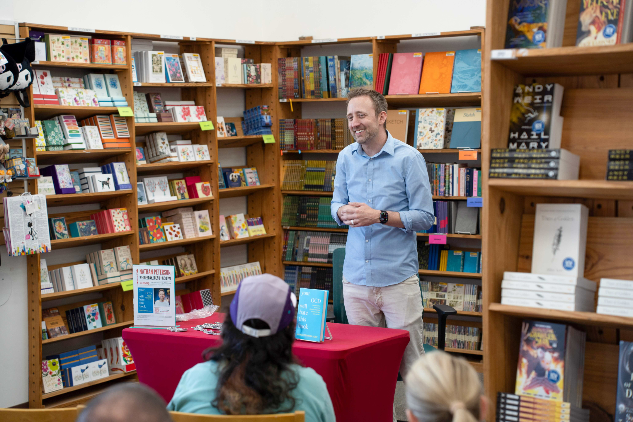 Book signing crowd