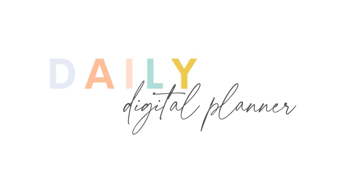 Digital Weekly daily Planner Digital weekly daily planner