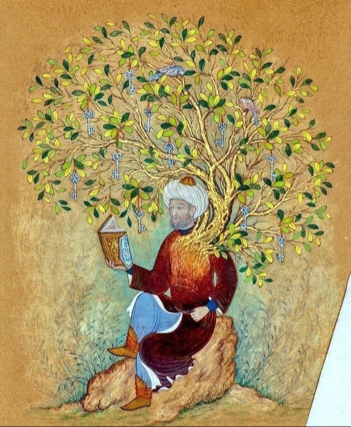 Illustration contemplative