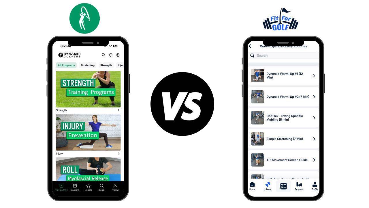 Dynamic Golfers vs. Fit For Golf Comparison 