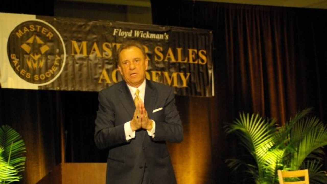 Floyd Wickman Speaking on Stage Master Sales Academy