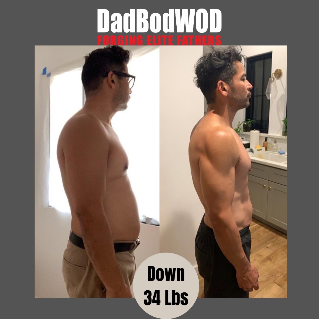 Dad Bod WOD client transformation 2