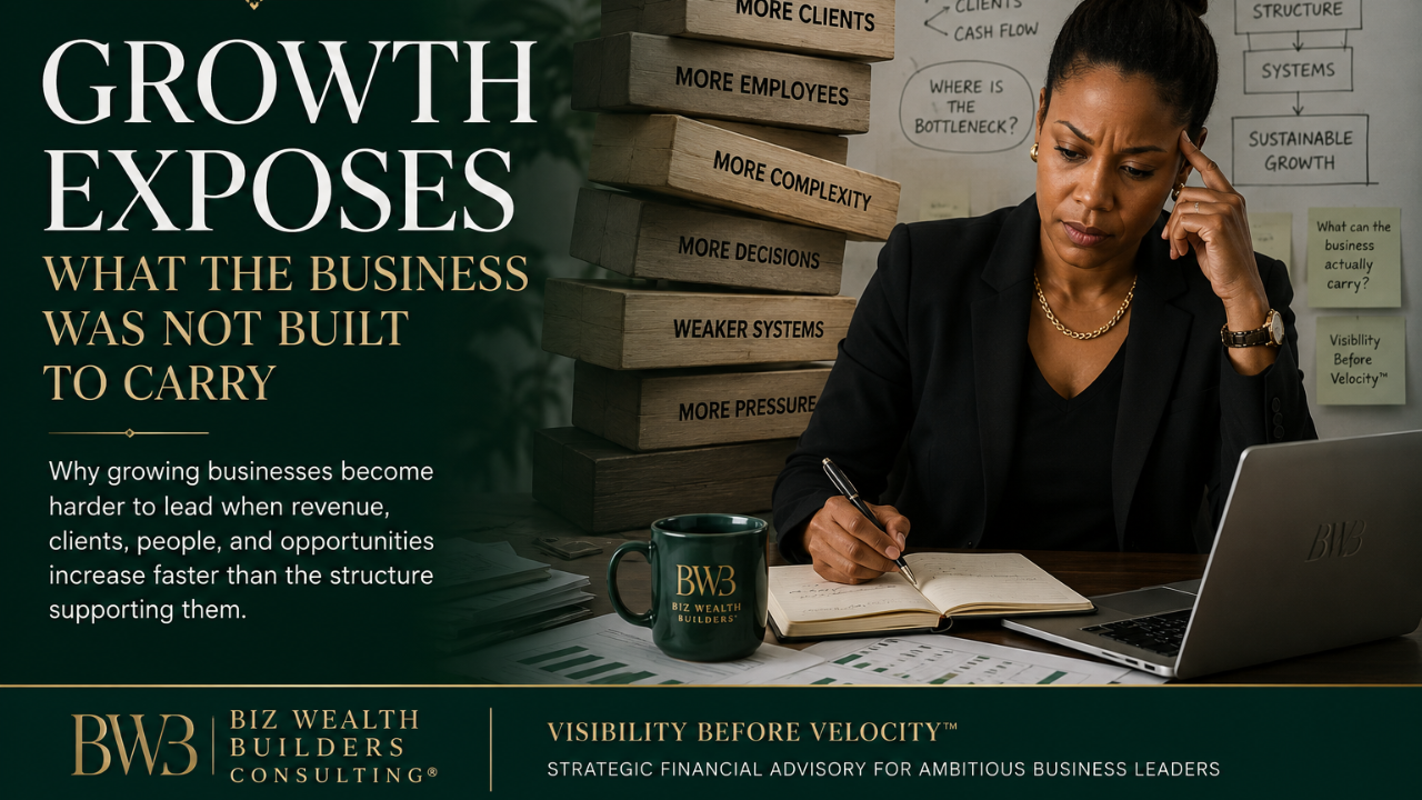 Business owner navigating the challenges of scaling as growth outpaces business infrastructure and systems.