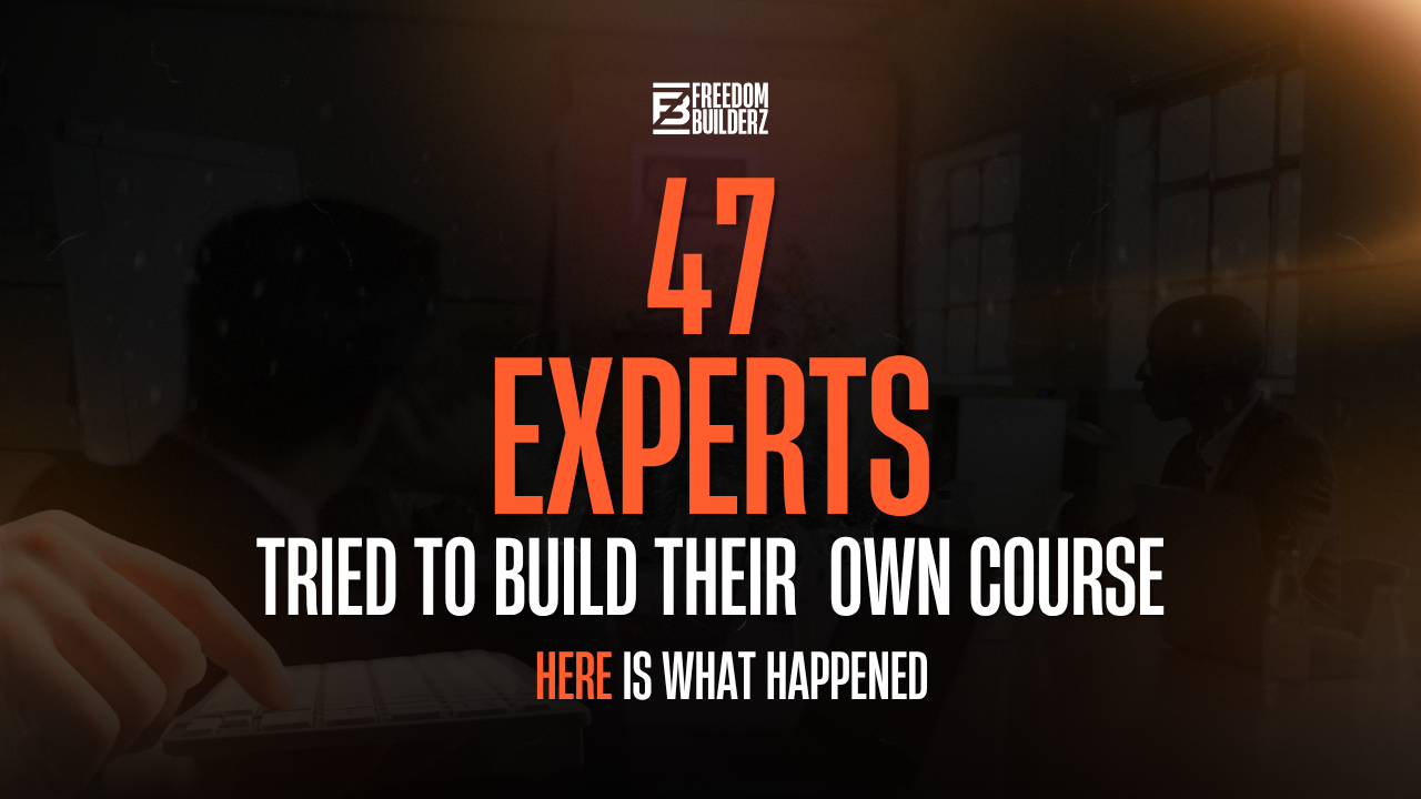 47 Experts Try To Build Their Own Course. Here Is What Happened. 