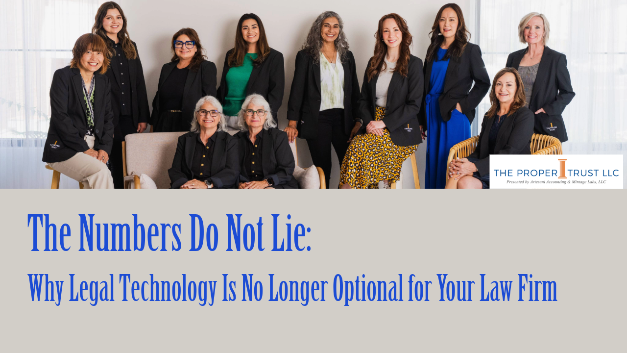 The Numbers Do Not Lie: Why Legal Technology Is No Longer Optional for Your Law Firm