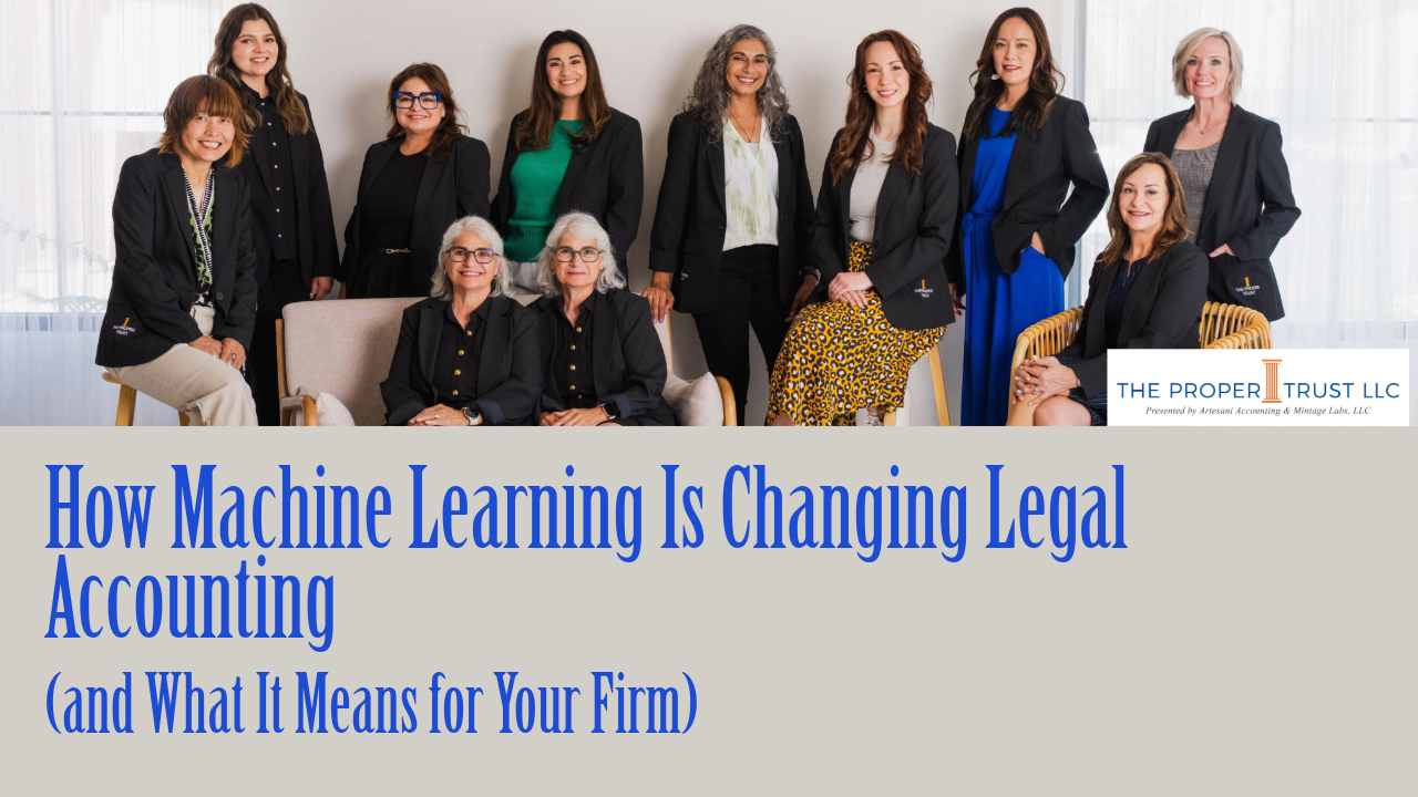 How Machine Learning Is Changing Legal Accounting (and What It Means for Your Firm)