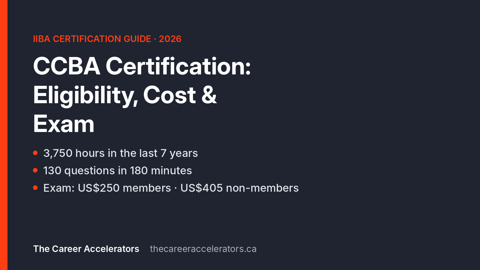 CCBA certification guide 2026: eligibility, cost and exam