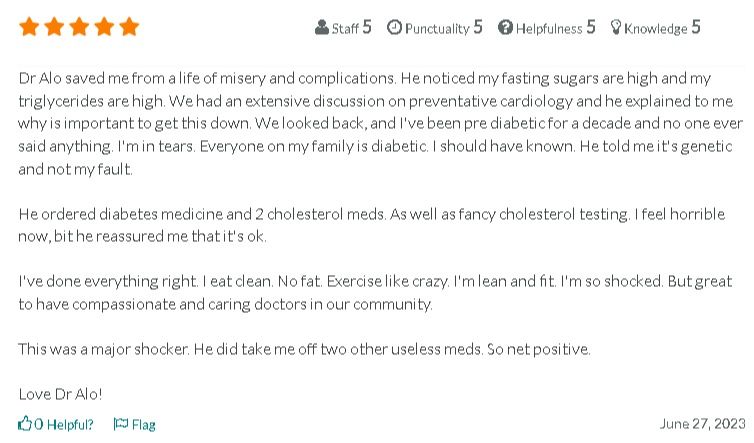 Dr Alo Fulton County Cardiology Cardiologist Review