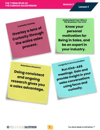 Workbook pages from Modules 2 to 5