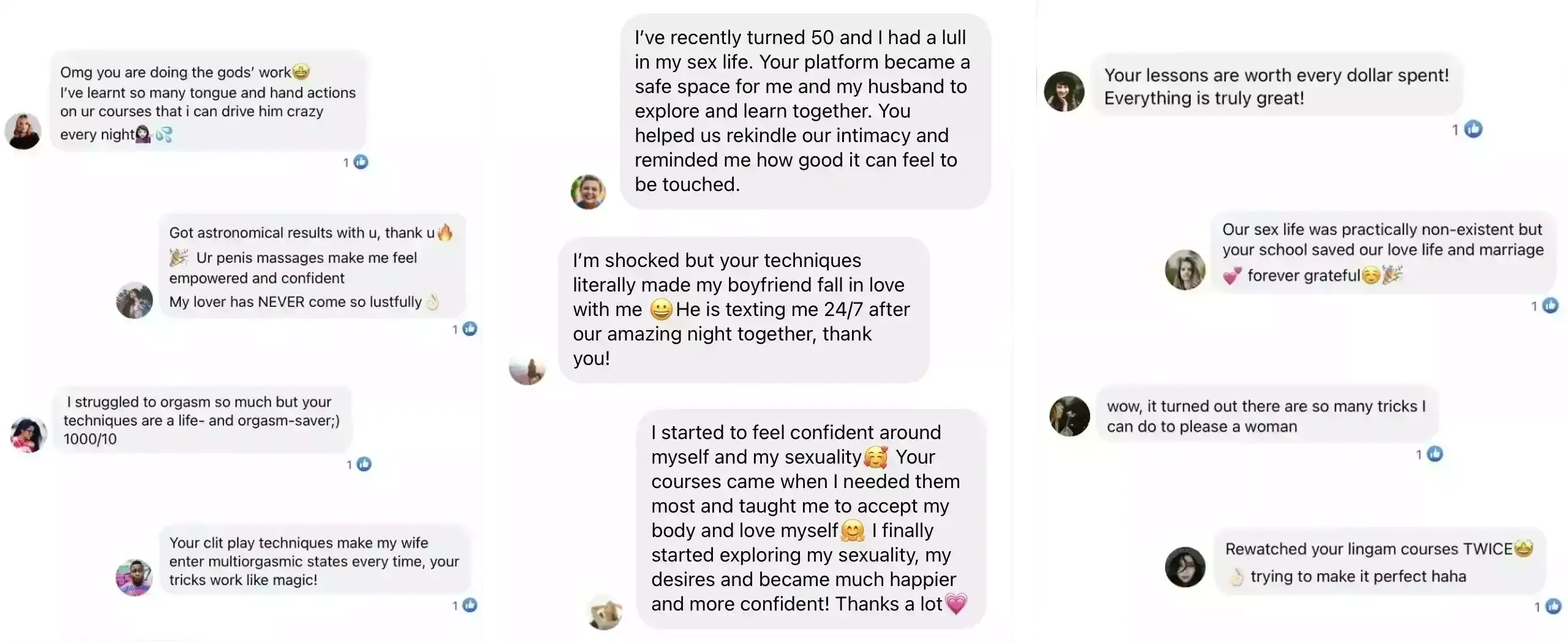 positive reviews about sex video lessons on pleasure-courses.com