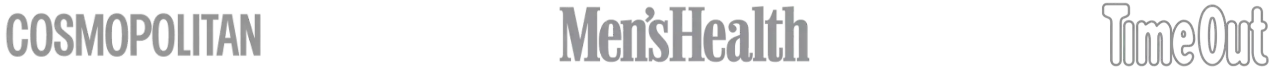 cosmopolitan, men's health, timeout