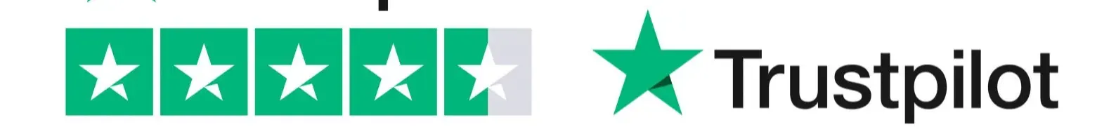 five-star rating on Trustpilot"