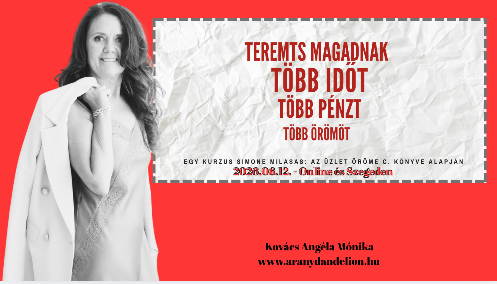 3 napos test tanfolyam Kovács Angélával
