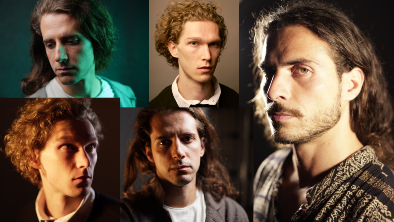 Models from The Male Portrait Pack in different lighting