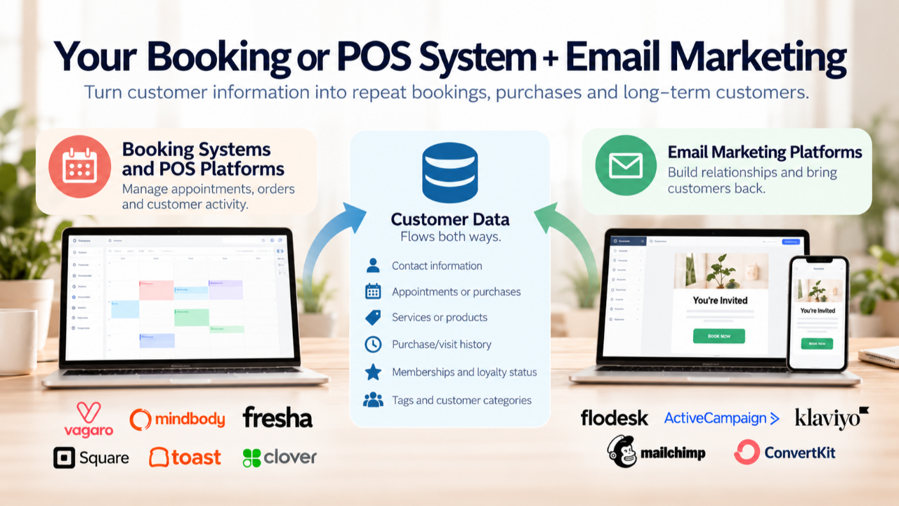 How to Use Booking Systems, POS & Email Marketing to Grow Your Business