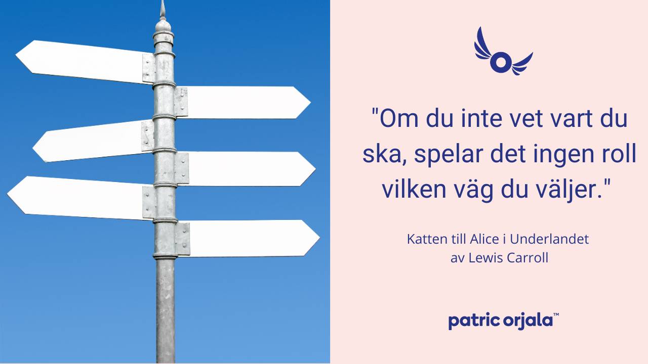 Stanna upp och välja riktning