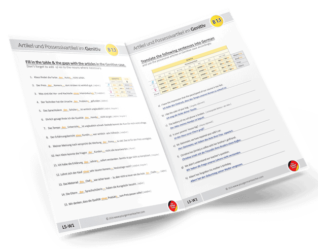German Workbook Online courses for beginners